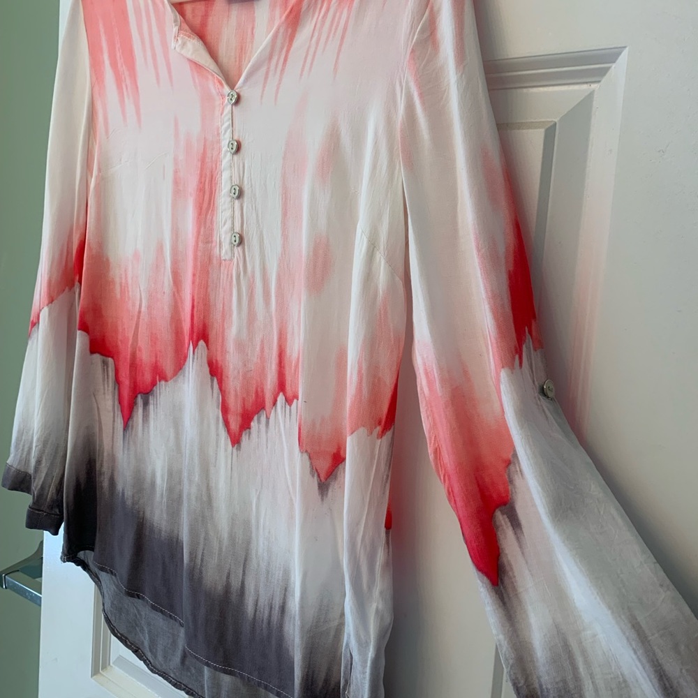 Tribal Dip Dye Blouse